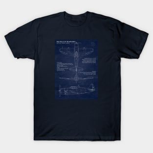 P47 Thunderbolt Blueprint T-Shirt